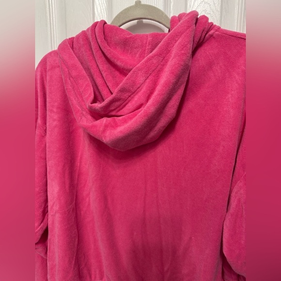 SKIMS Pink Terry Cloth Full Zip Hoodie W/ Pockets Women’s Size 2X - Picture 7 of 11